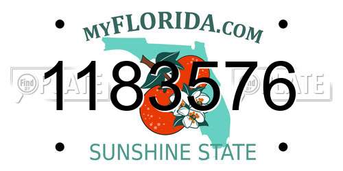 1183576 Florida License Plate