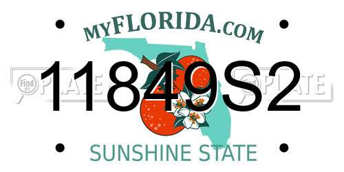11849S2 Florida License Plate