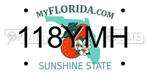 118YMH Florida License Plate