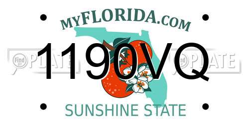 1190VQ Florida License Plate