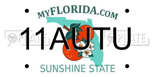 11AUTU Florida License Plate