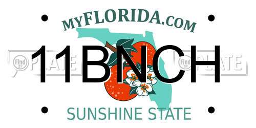 11BNCH Florida License Plate