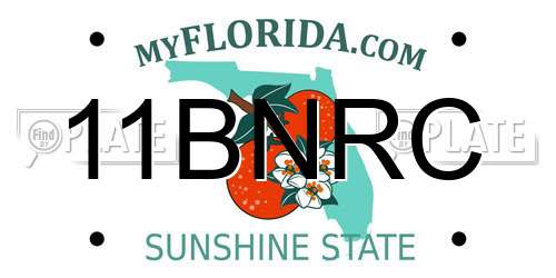 11BNRC Florida License Plate