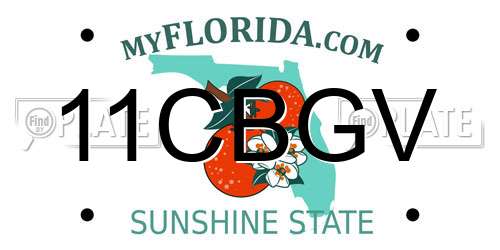 11CBGV Florida License Plate