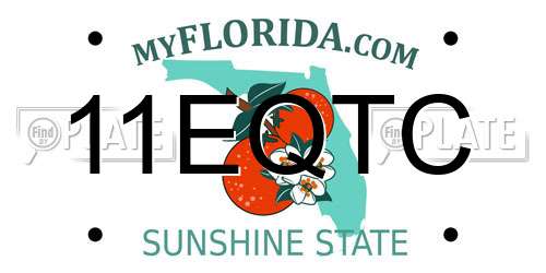 11EQTC Florida License Plate