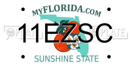 11EZSC Florida License Plate