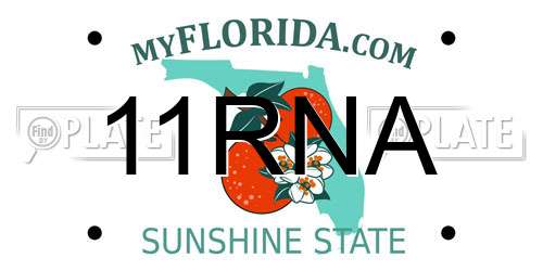 11RNA Florida License Plate