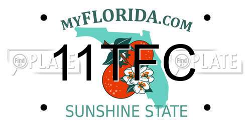 11TFC Florida License Plate