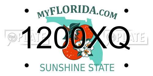 1200XQ Florida License Plate