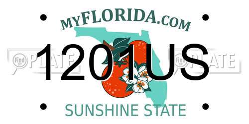 1201US Florida License Plate