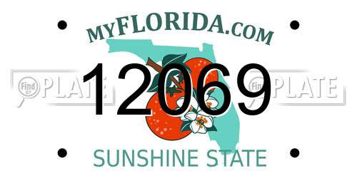12069 Florida License Plate