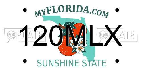120MLX Florida License Plate