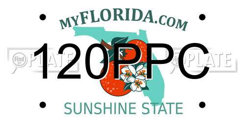 120PPC Florida License Plate