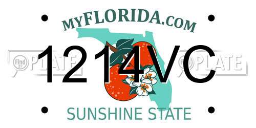 1214VC Florida License Plate