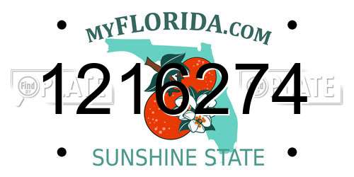 1216274 Florida License Plate