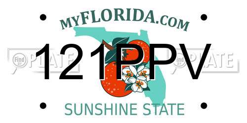 121PPV Florida License Plate