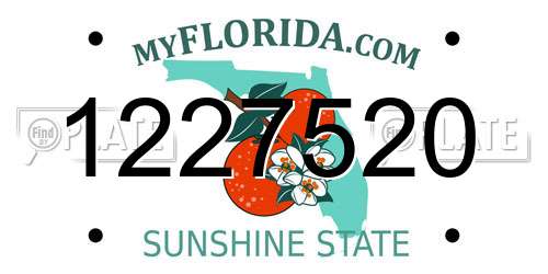 1227520 Florida License Plate