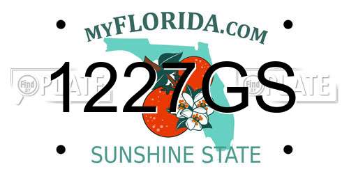 1227GS Florida License Plate