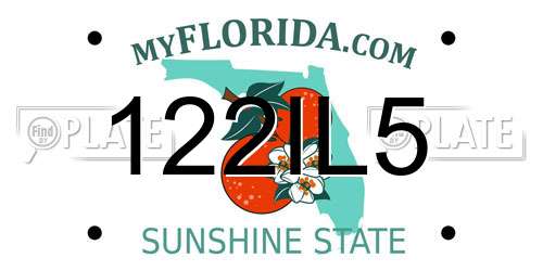 122IL5 Florida License Plate