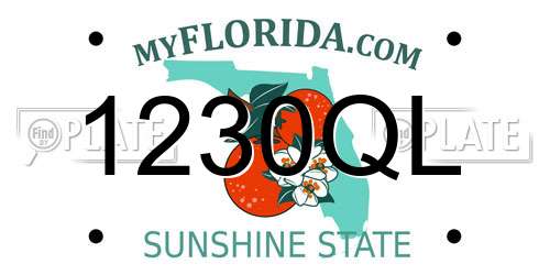 1230QL Florida License Plate