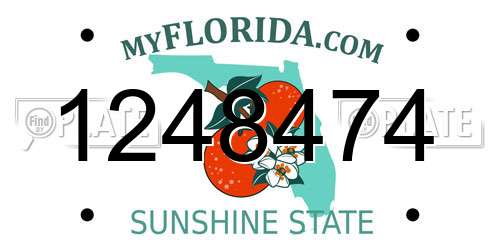 1248474 Florida License Plate