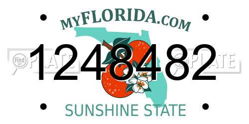 1248482 Florida License Plate