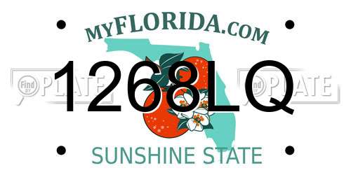 1268LQ Florida License Plate