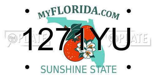 1271YU Florida License Plate