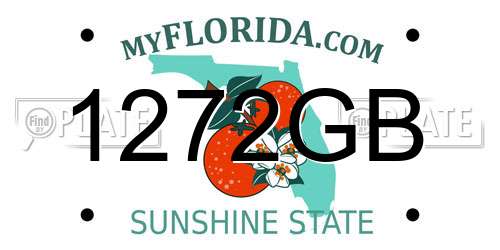 1272GB Florida License Plate