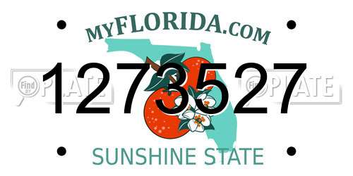 1273527 Florida License Plate
