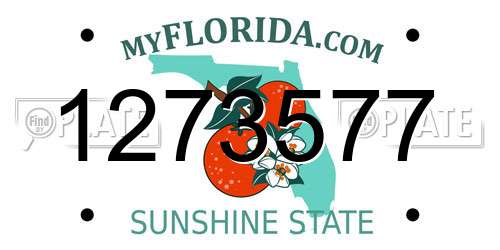 1273577 Florida License Plate