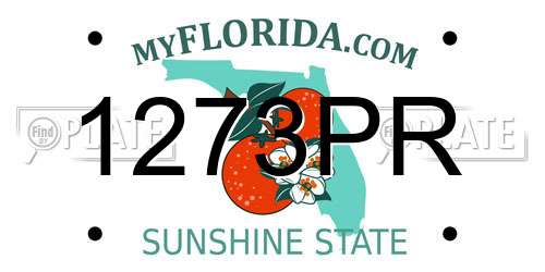 1273PR Florida License Plate