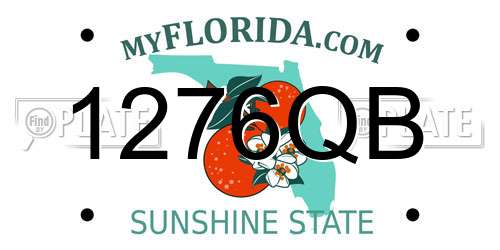1276QB Florida License Plate