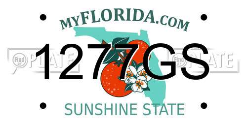 1277GS Florida License Plate