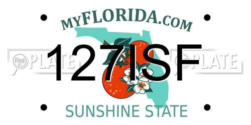 127ISF Florida License Plate
