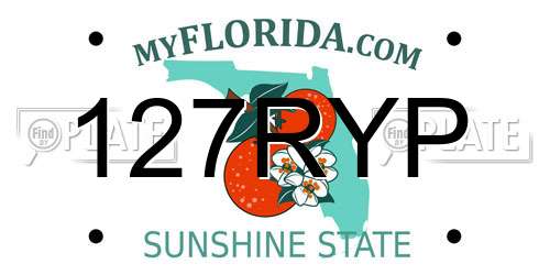 127RYP Florida License Plate