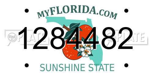 1284482 Florida License Plate