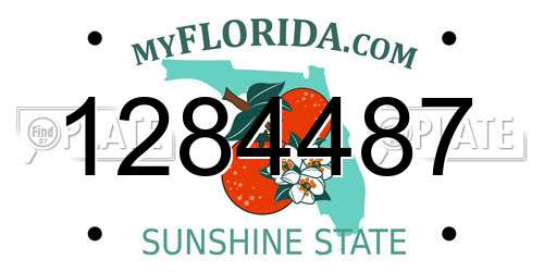 1284487 Florida License Plate