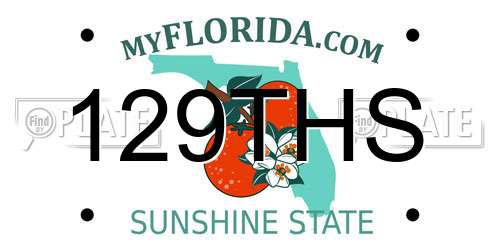 129THS Florida License Plate