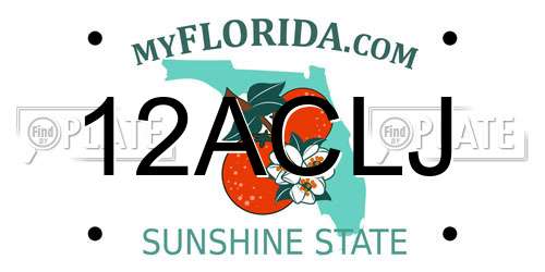 12ACLJ Florida License Plate
