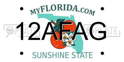 12AFAG Florida License Plate