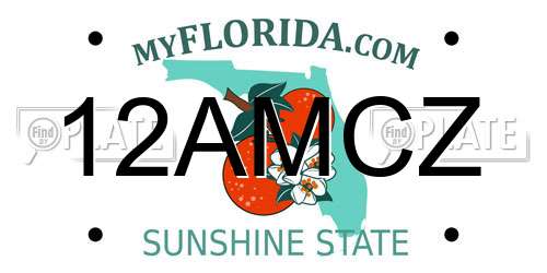 12AMCZ Florida License Plate