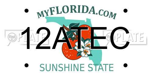12ATEC Florida License Plate