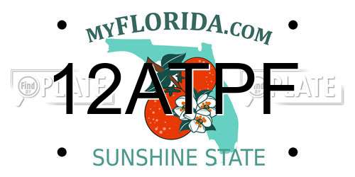 12ATPF Florida License Plate