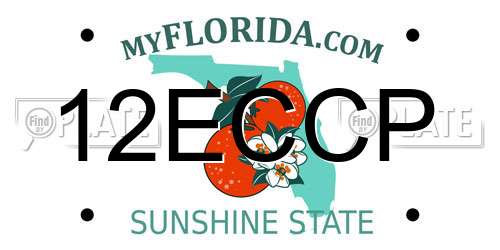 12ECCP Florida License Plate