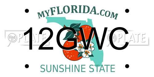 12GWC Florida License Plate