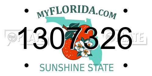 1307326 Florida License Plate