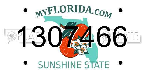 1307466 Florida License Plate