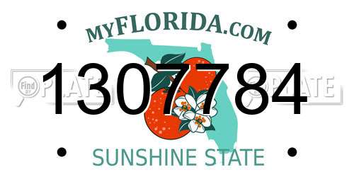 1307784 Florida License Plate