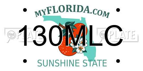 130MLC Florida License Plate